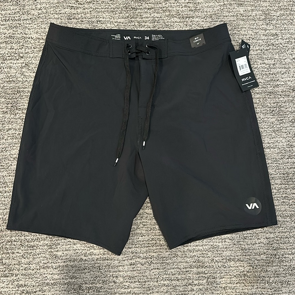 NEW with tags men’s RVCA board shorts swim trunks 34